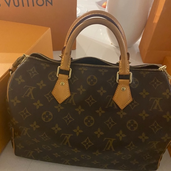Louis Vuitton Speedy 30 Bandouliere Bag Monogram ❤️authentic Louis Vuitton - Picture 2 of 8